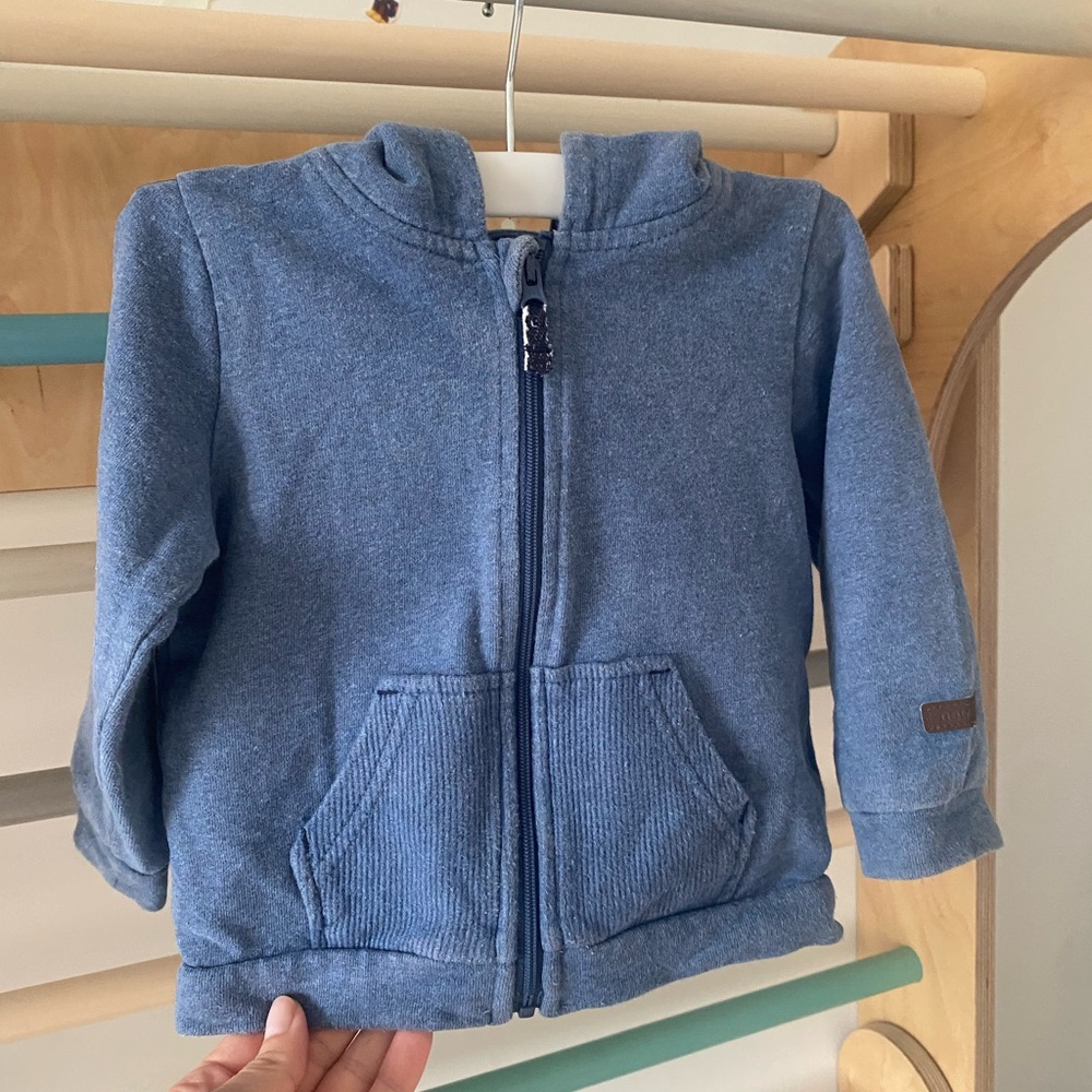 Newbie (Zara style) Blue Baby Zip-Up Hoodie